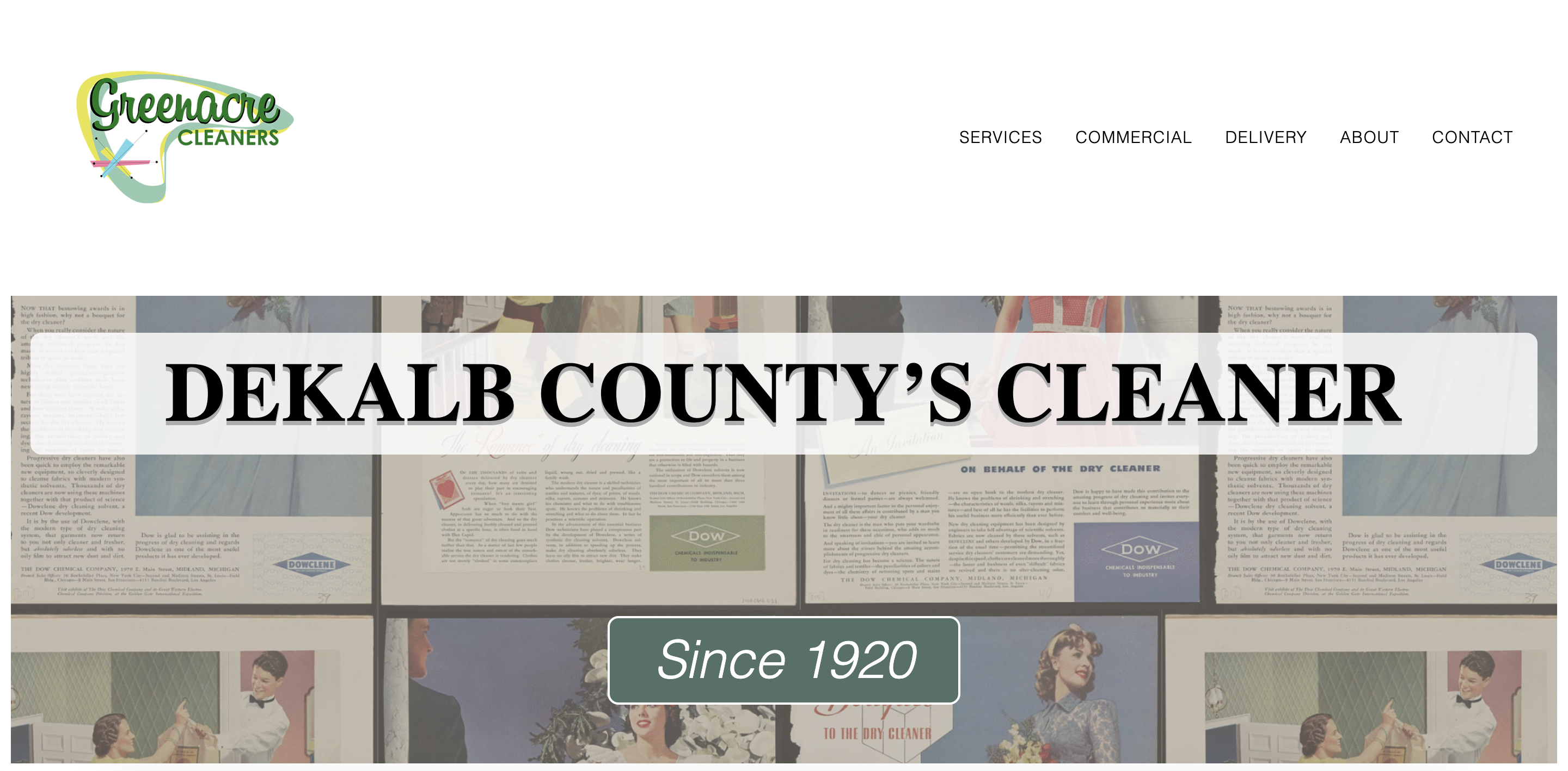 A screenshot of a website